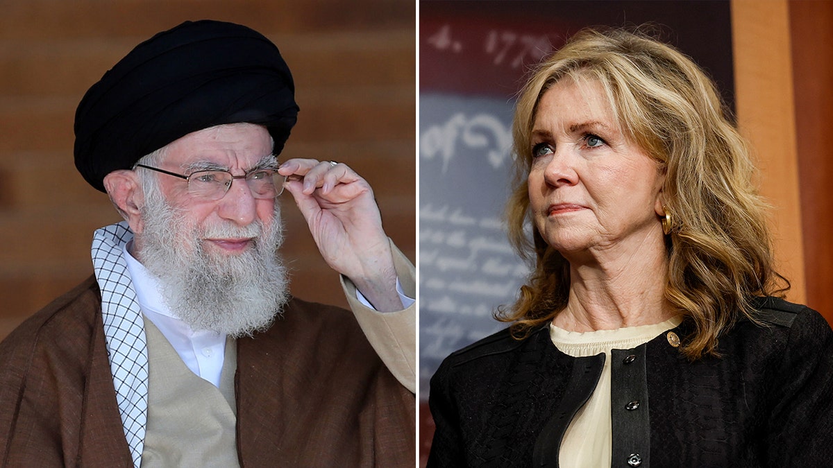 Ayatollah Khamenei and Sen. Marsha Blackburn split