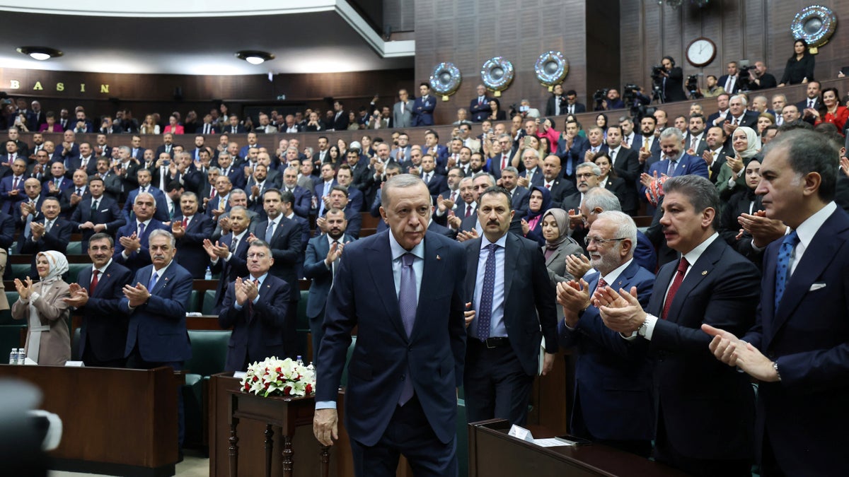 Erdogan addresses Parliament