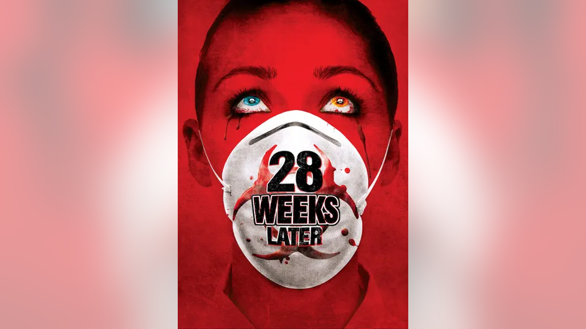 Red-filled movie poster of "28 Weeks Later"