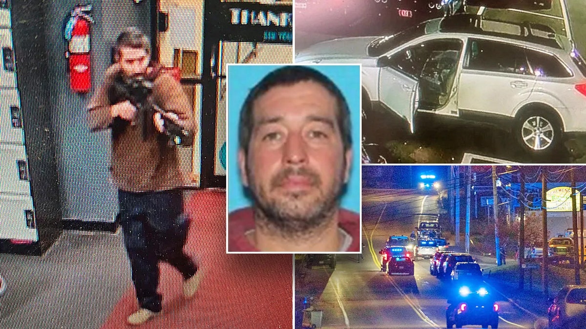Robert Card, 40, as a person of interest in connection with a mass shooting in Lewiston, Maine.