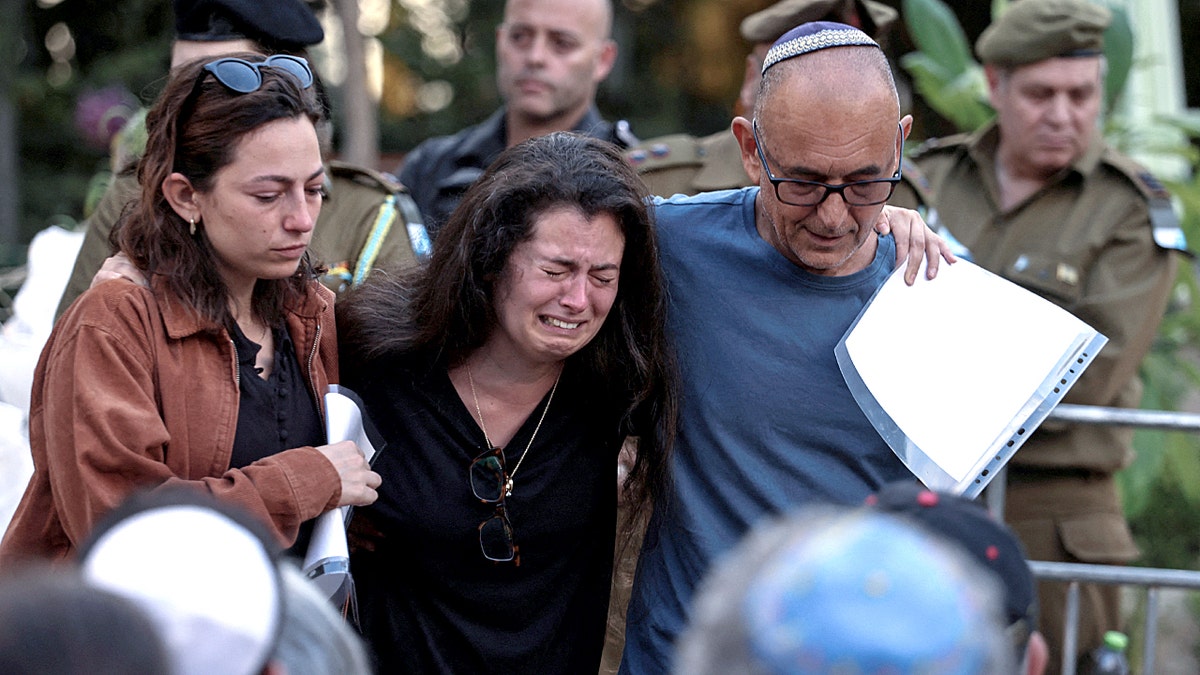 Funeral service for Israeli soldier, Ili Bar Sade in Tel Aviv, Israel.