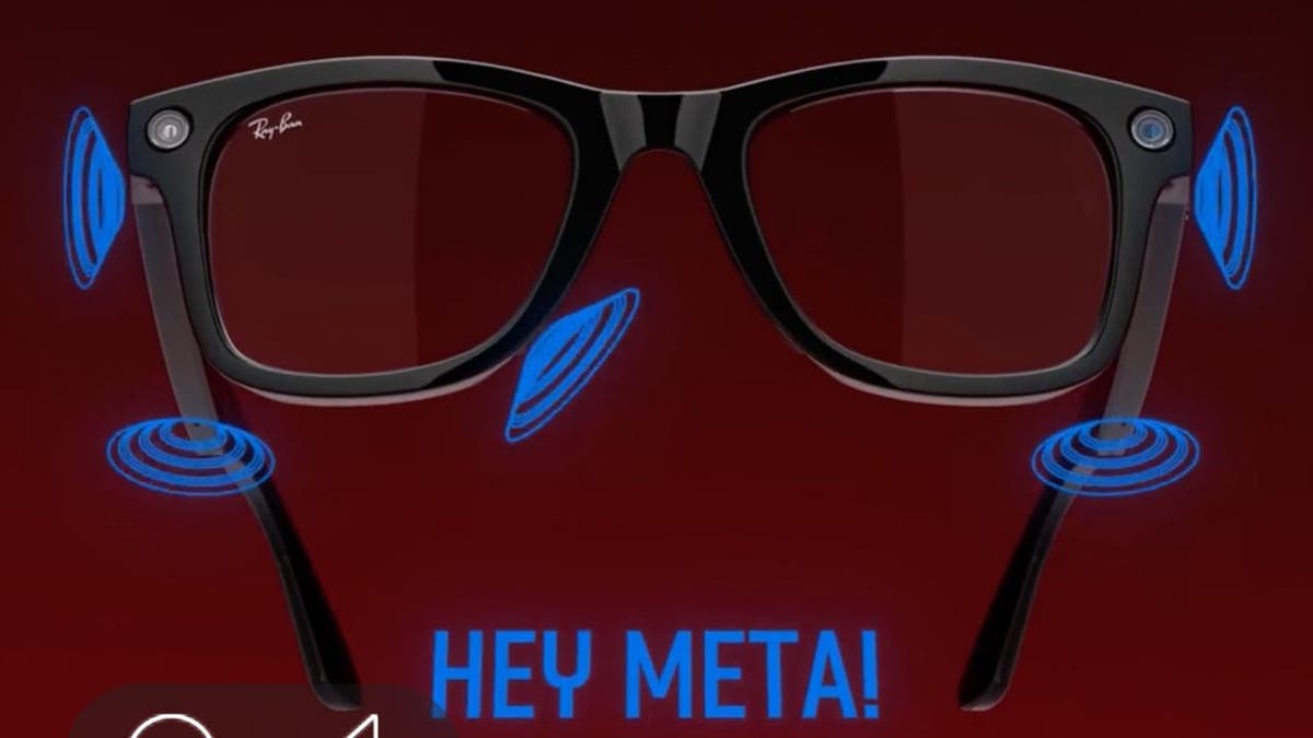 Graphic of the Meta Ray-Ban glasses.
