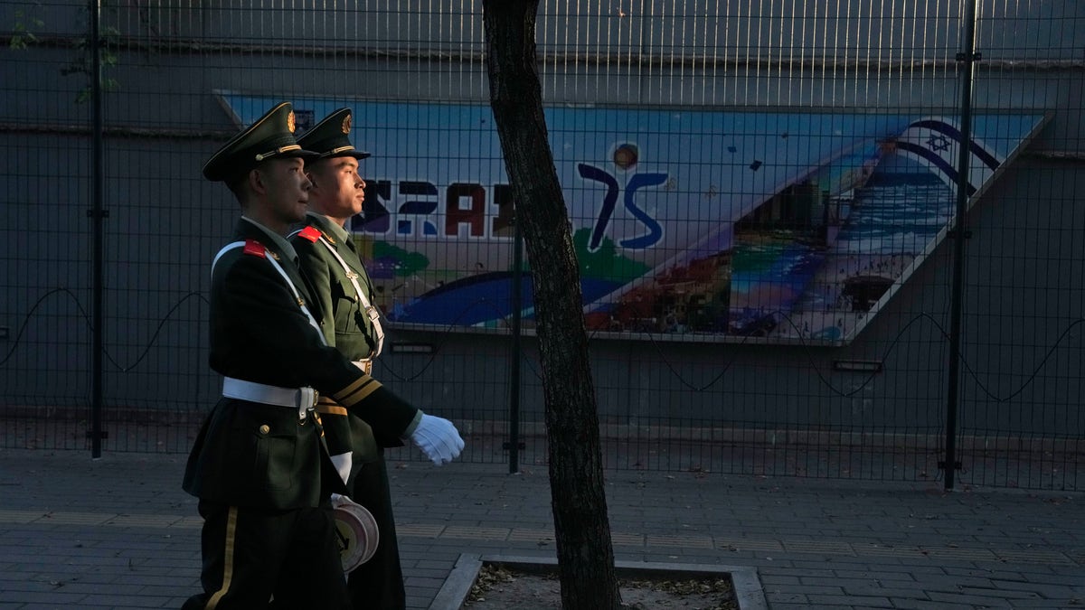 Chinese paramilitary policemen