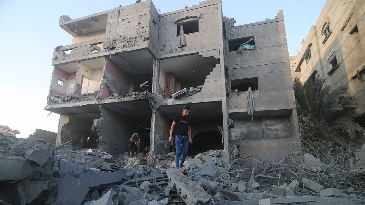 Israeli air strike damage in Gaza