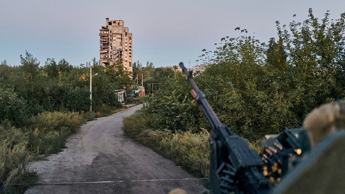 Ukrainian soldier in Donetsk