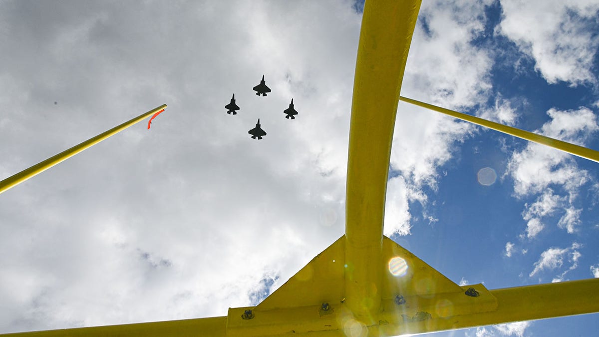 Jets fly over before kick off