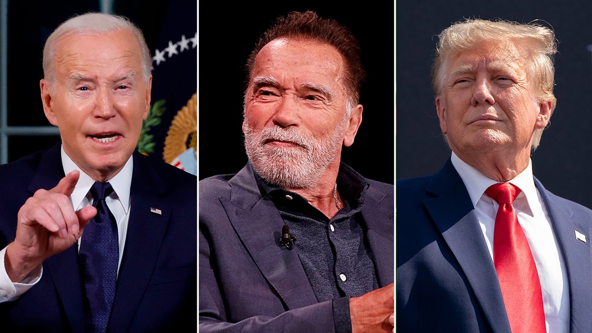 Biden, Schwarzenegger, Trump