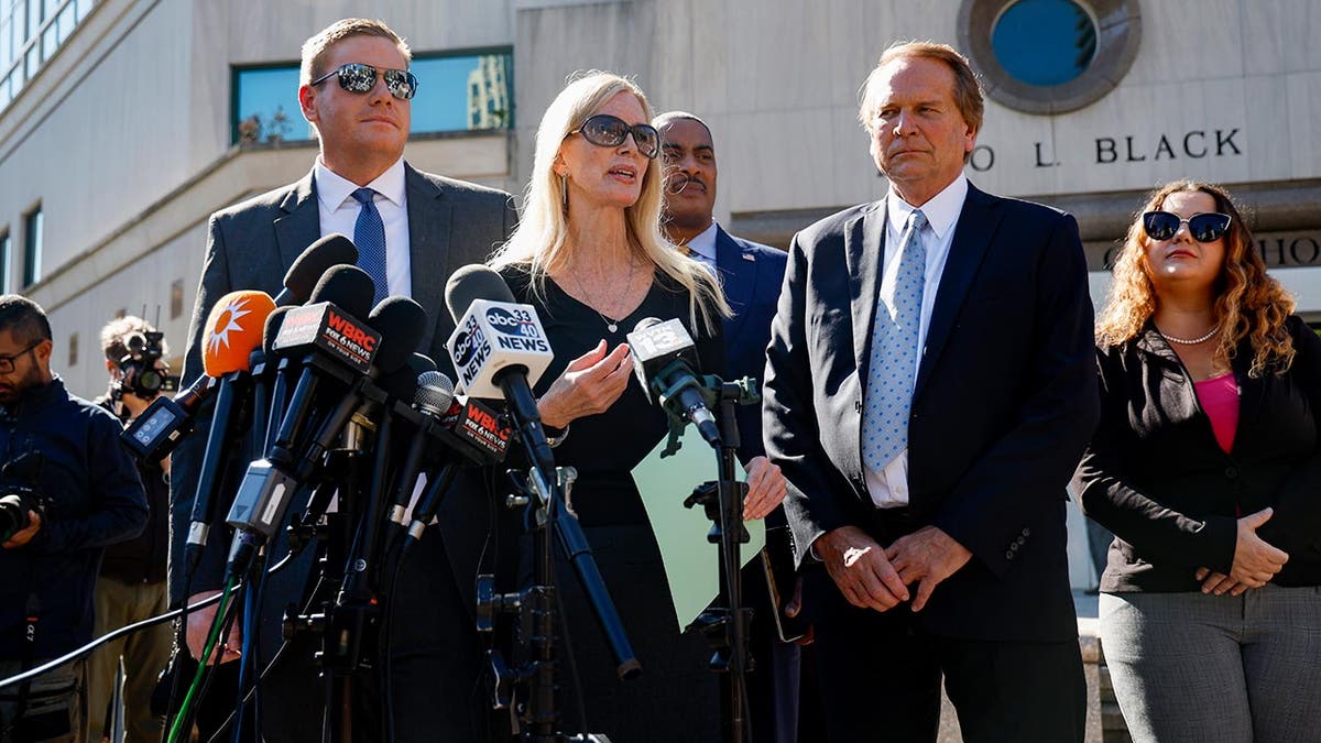 Natalee Holloway's mother, Beth exits court after Joran van der Sloot's sentencing