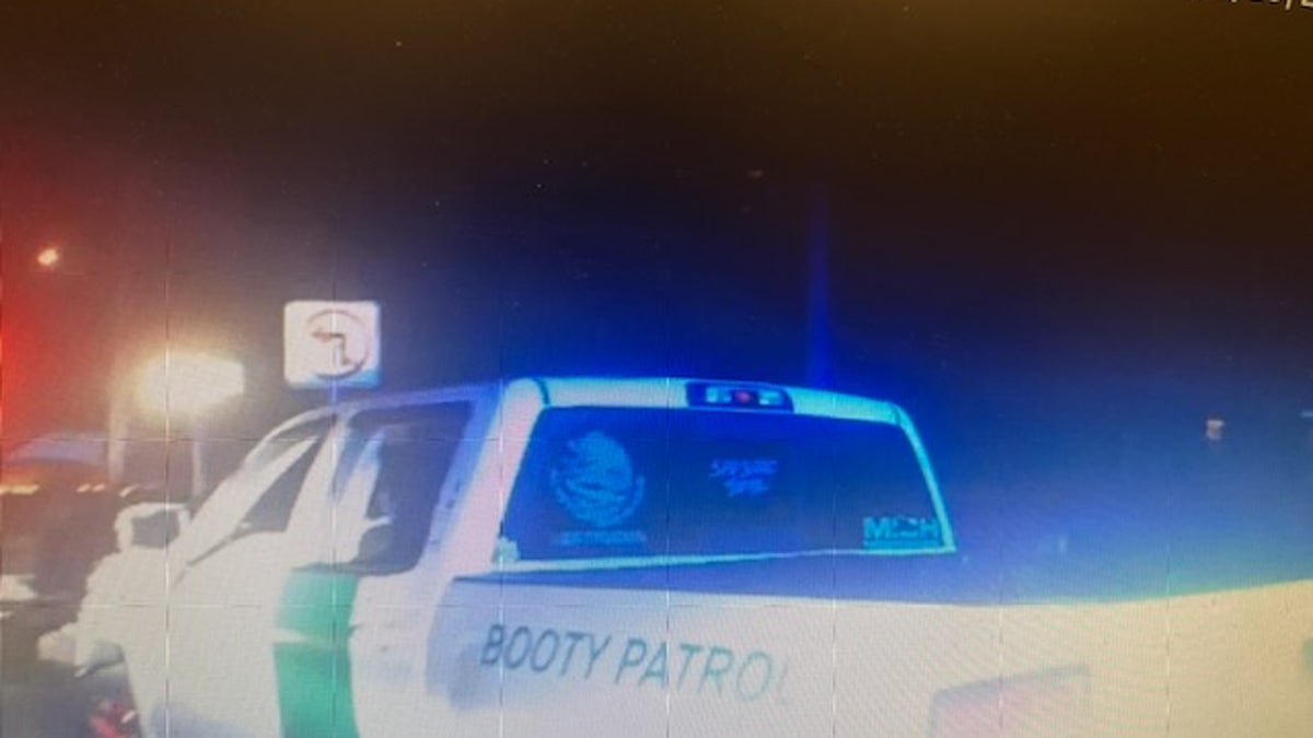'Booty Patrol' truck seen at night in Florida