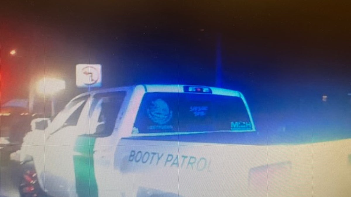 'Booty Patrol' truck seen at night in Florida