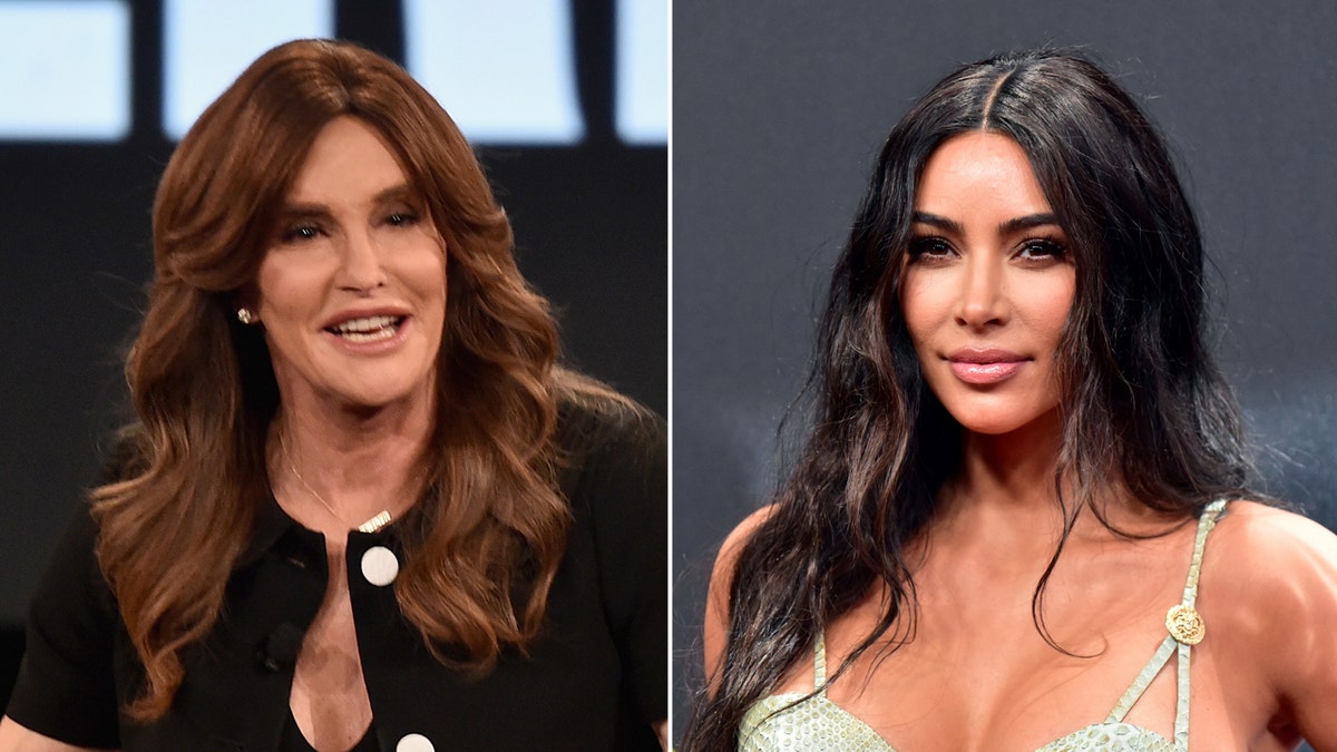 Caitlyn Jenner side by side with Kim Kardashian