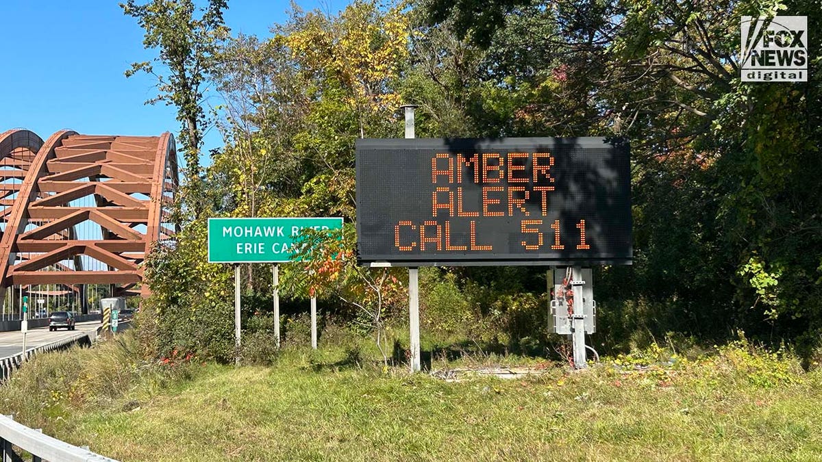 An Amber Alert sign
