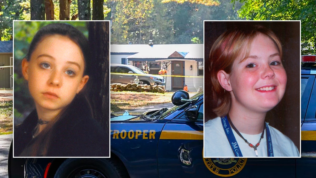 Christina White and Jennifer Hammond inset over Barrett Road trailer