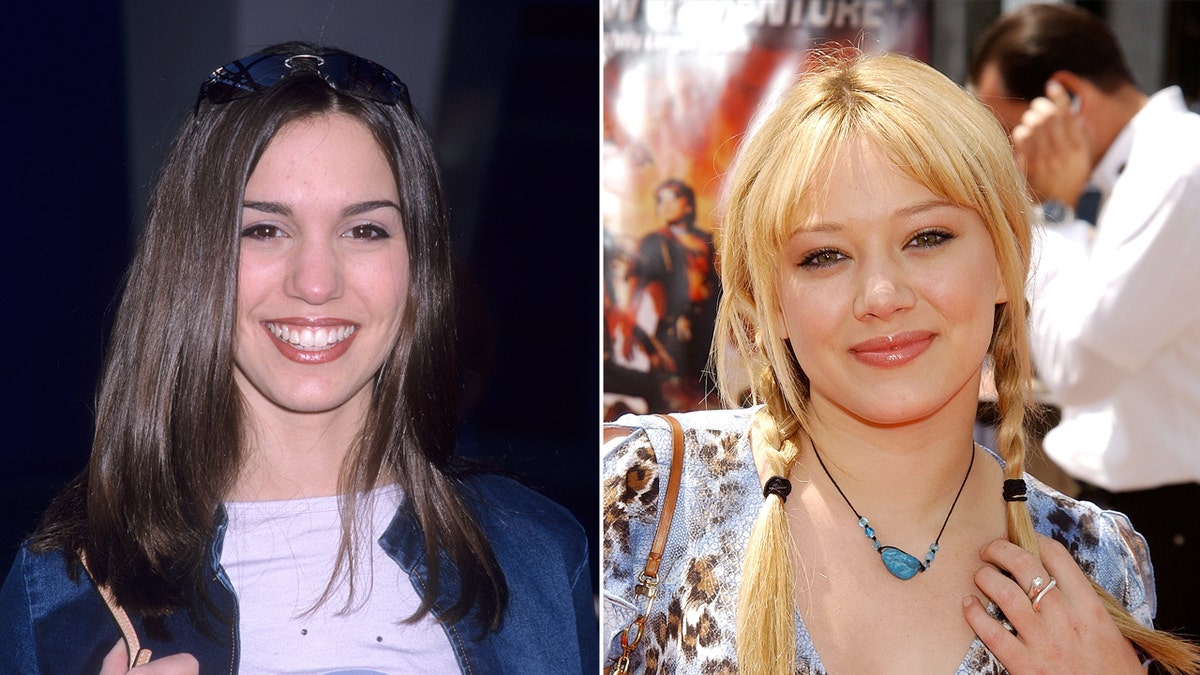 Christy Carlson Romano and Hilary Duff in 2002