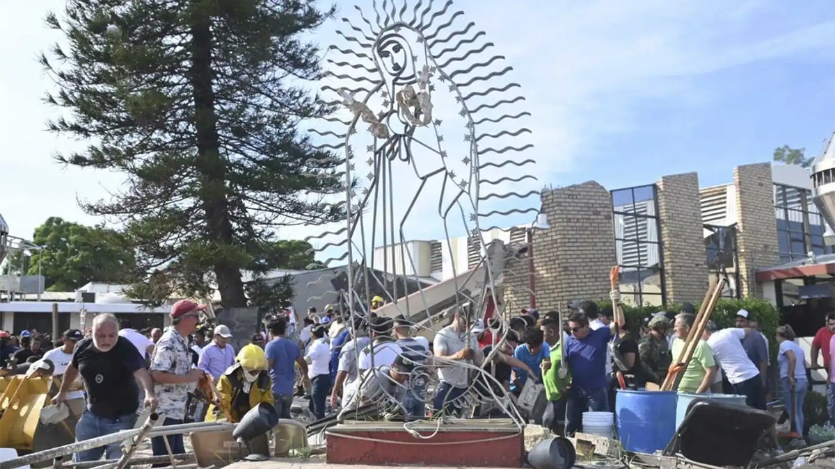 Mexico church roof collapses during Mass, injuring and trapping parishioners: reports Ciudad Madero, Mexico rescue efforts after church roof collapsed
