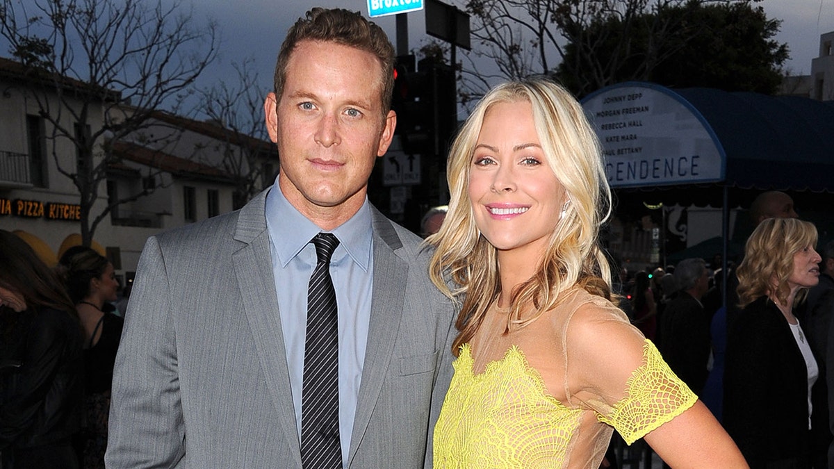 Cole Hauser and his wife in 2014