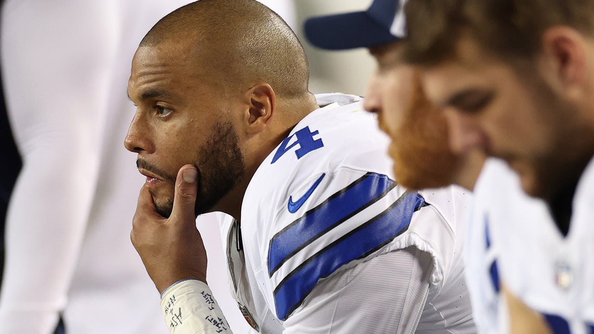 Dak Prescott on the bench