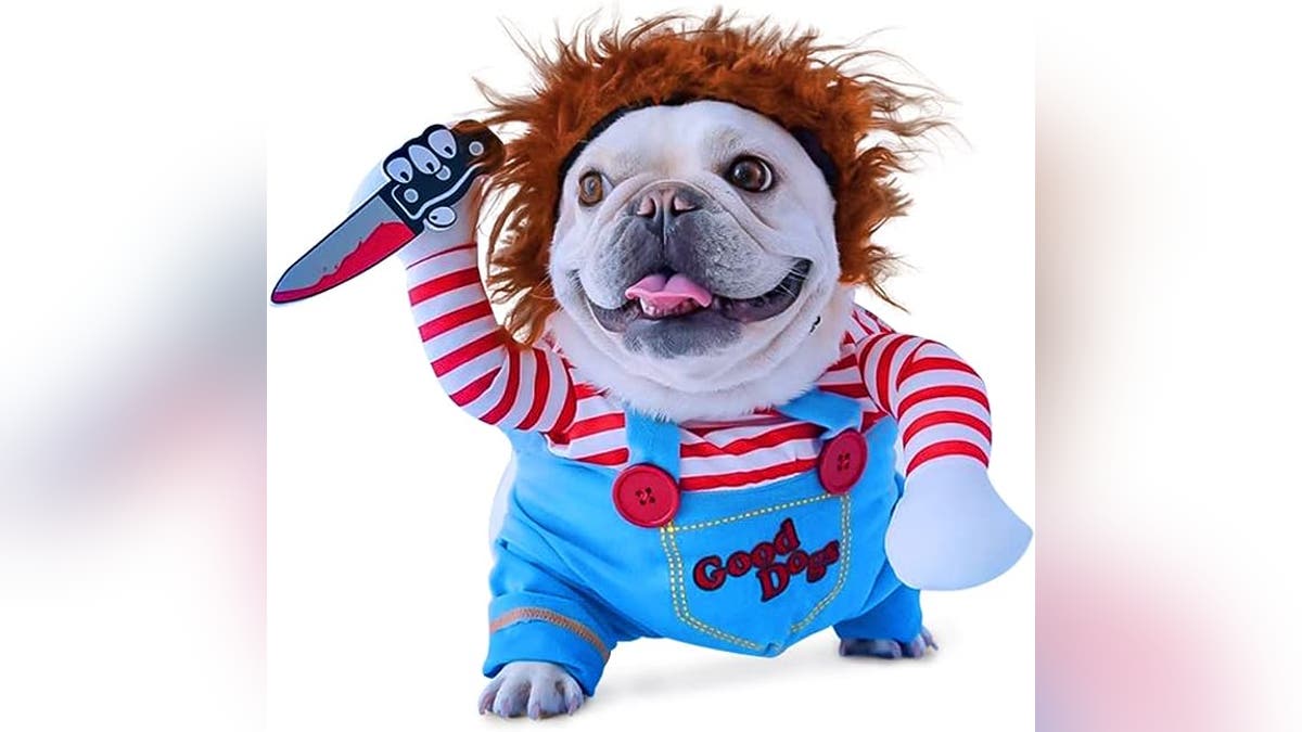 Pet Deadly Doll Dog Costume, Chucky Dog Cosplay