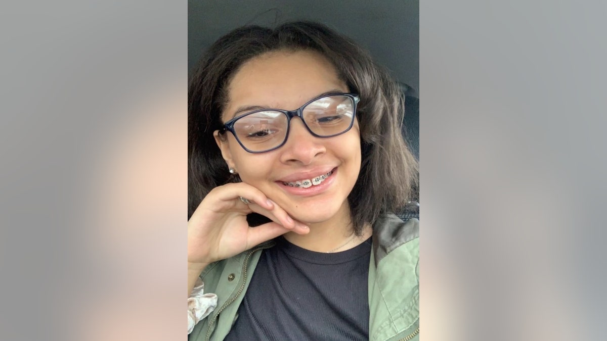 Jakarah Lopez-Moore wearing glasses