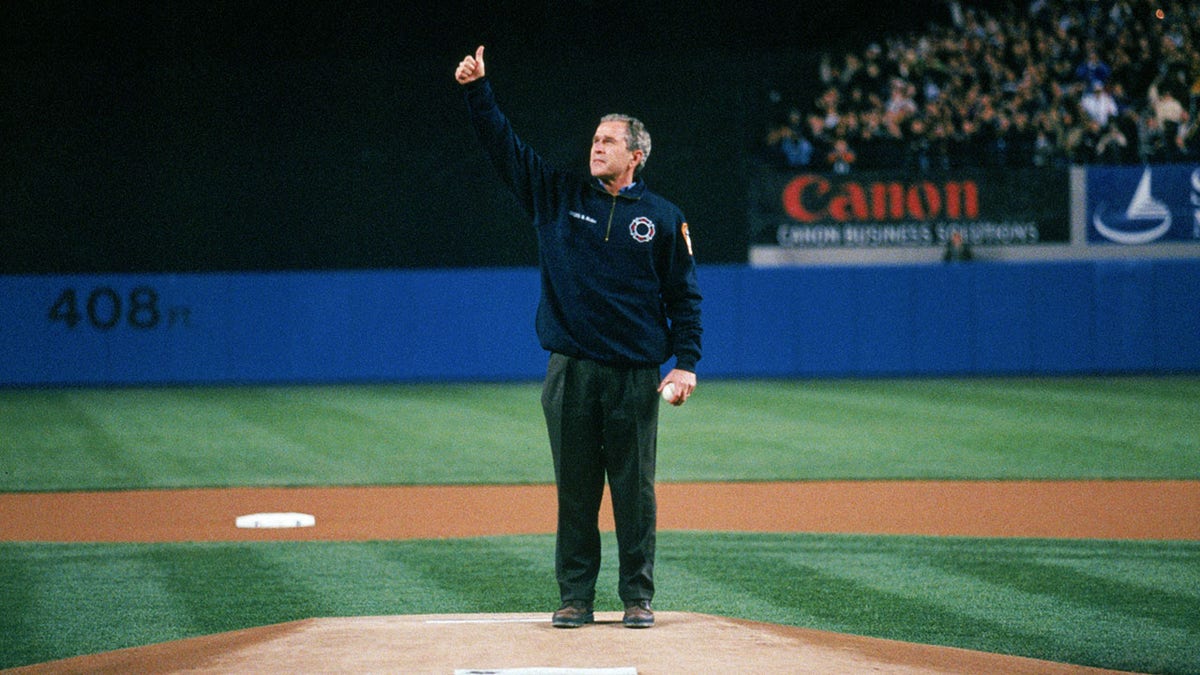 President George W. Bush at Yankee Stadium