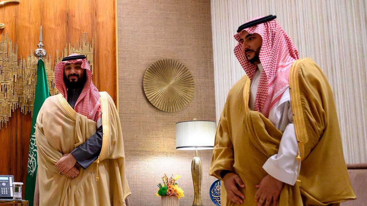 Mohammed bin Salman with his brother Khalid