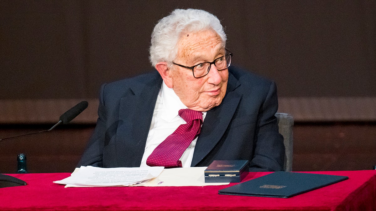 Henry Kissinger, former U.S. secretary of state, attends the celebration of his 100th birthday on June, 20 2023, in Bavaria, Germany.