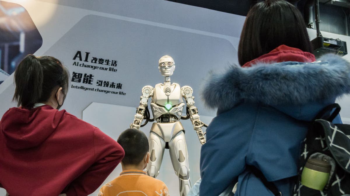 robot on display in China
