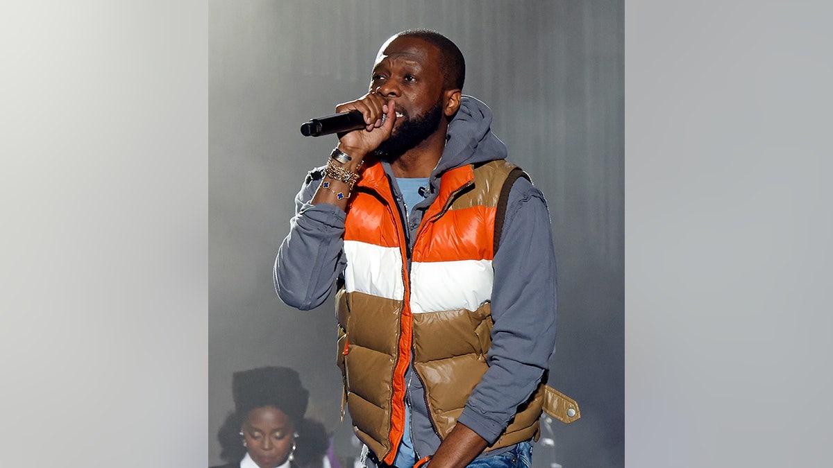 Pras Michel of the Fugees performs on stage