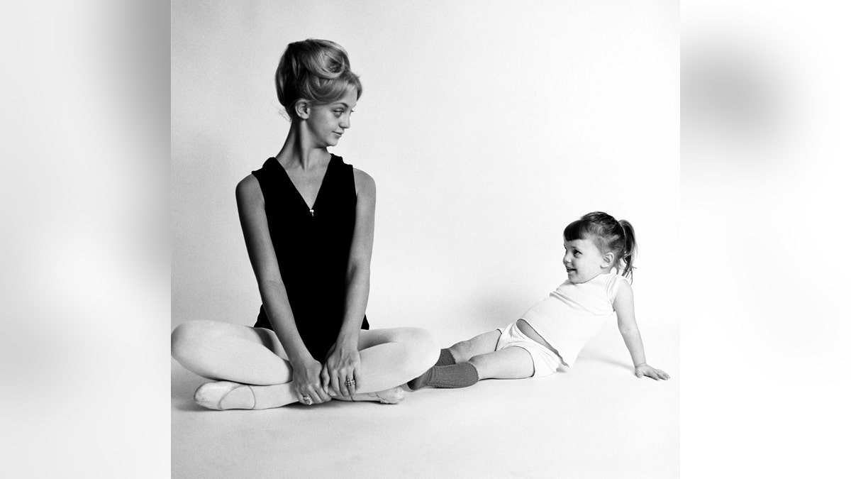 goldie hawn as a young dance instructor with child