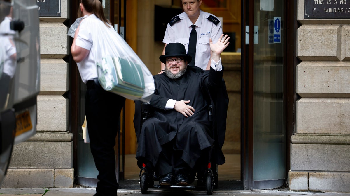 Nicholas Rossi outside court