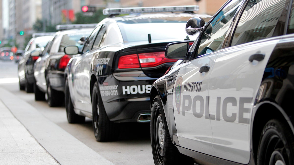 Houston police vehicles