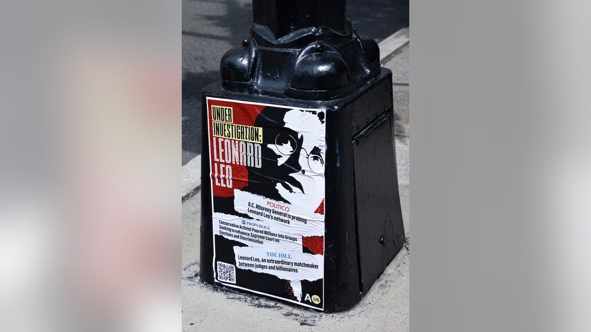 anti Federalist Society posters in DC
