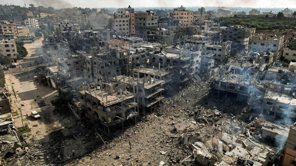 Buildings destroyed in Gaza