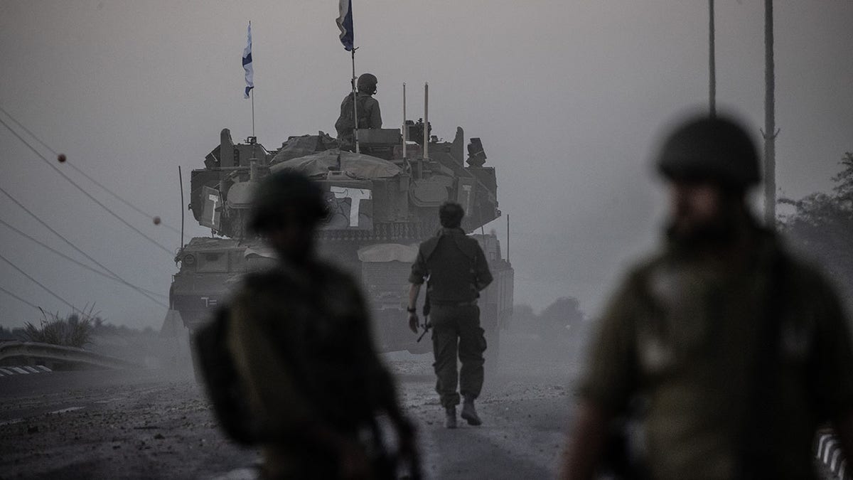 IDF soldiers on a tank