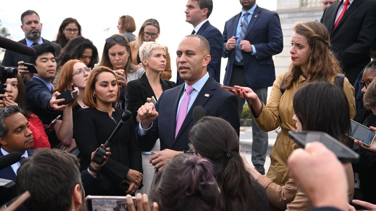 Minority Leader Hakeem Jeffries suggested Democrats would be open to a compromise candidate with Republicans. (Getty Images)