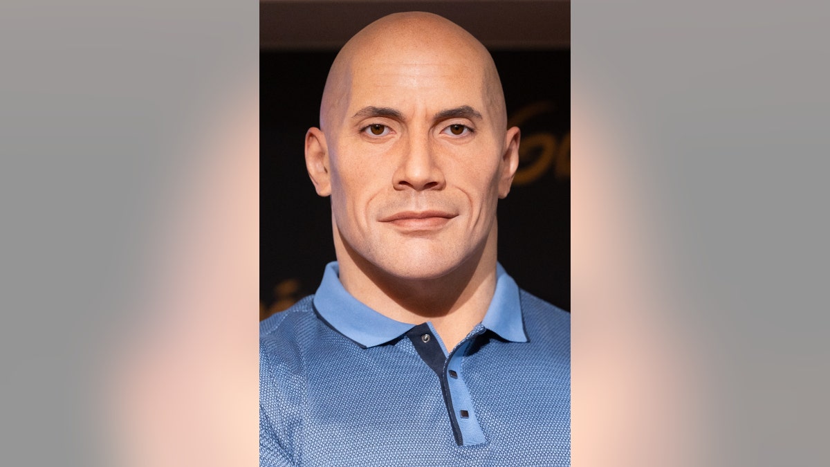 La figura di cera di Dwayne Johnson