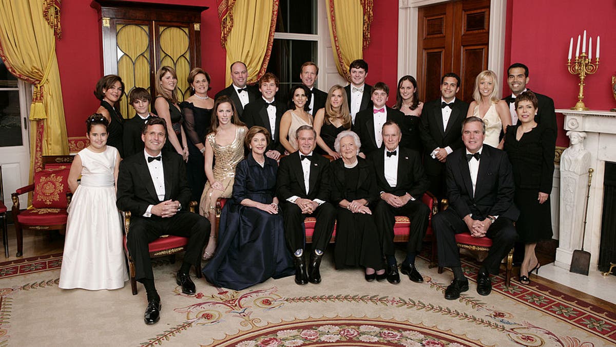 Portrait of Bush Family