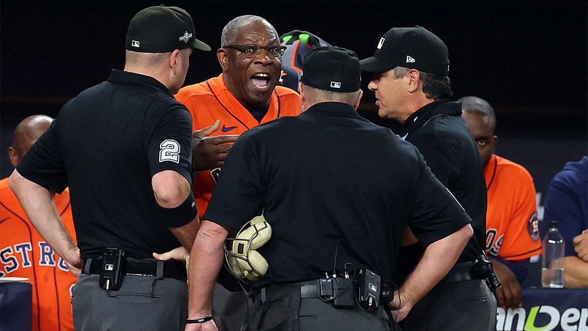 Astros Players Swarm Dusty Baker After He Captures First World