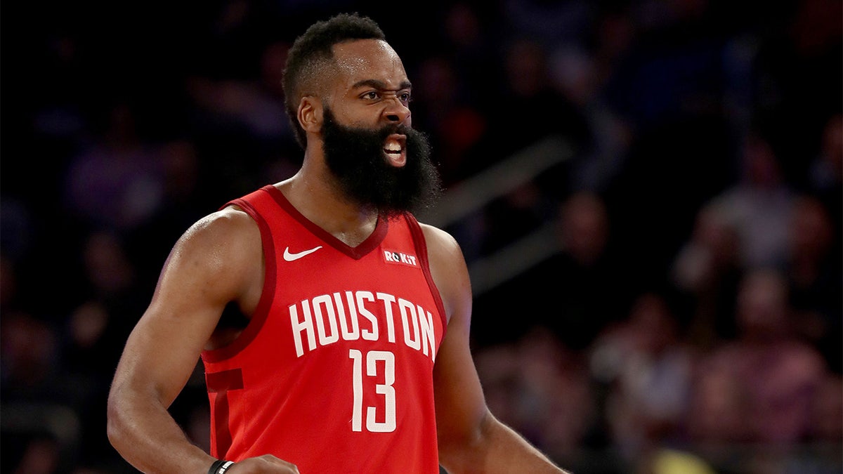 James Harden plays for the Houston Rockets