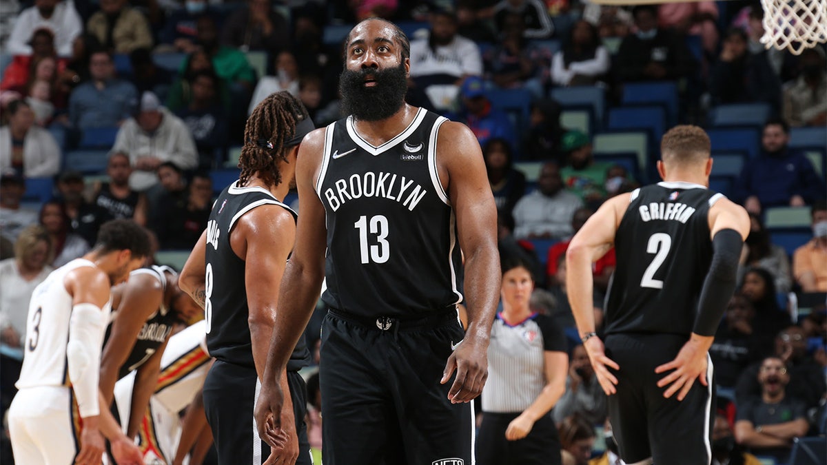 James Harden plays for the Nets