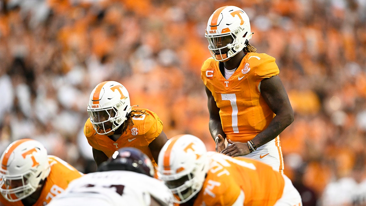Nick Saban has one request for Alabama fans ahead of Tennessee clash 2 Joe Milton III waits for a snap