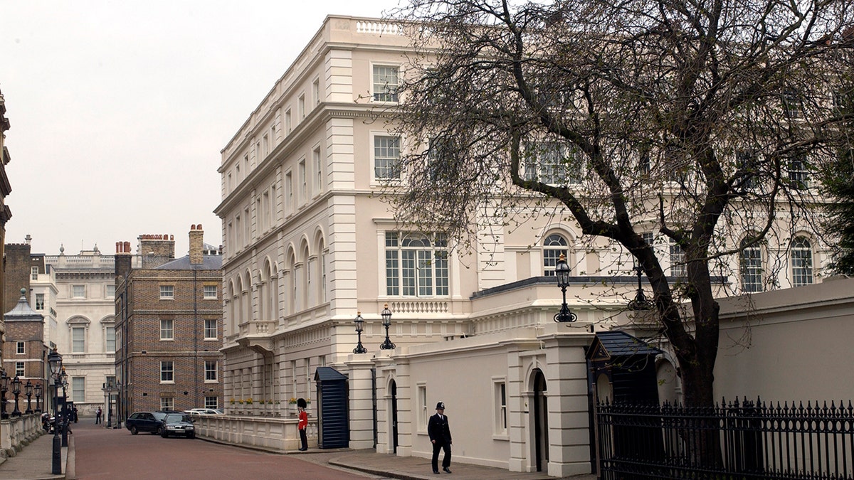 A close-up of Clarence House