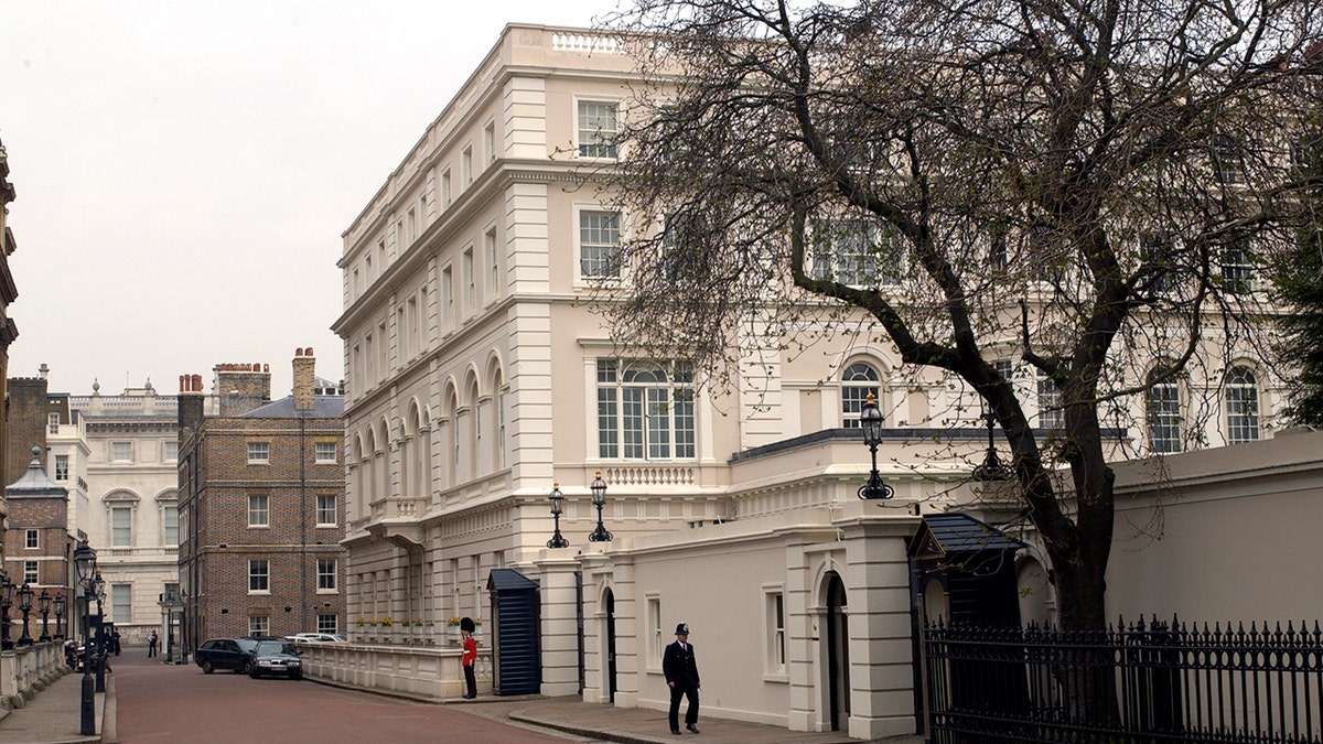 Un primer plano de Clarence House