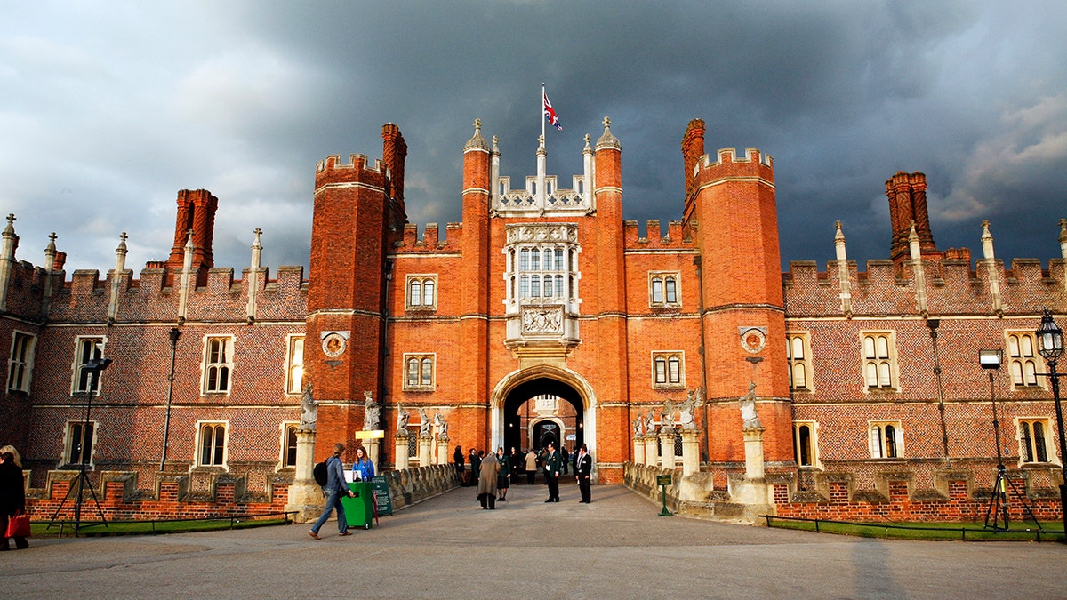 A close-up of Hampton Court
