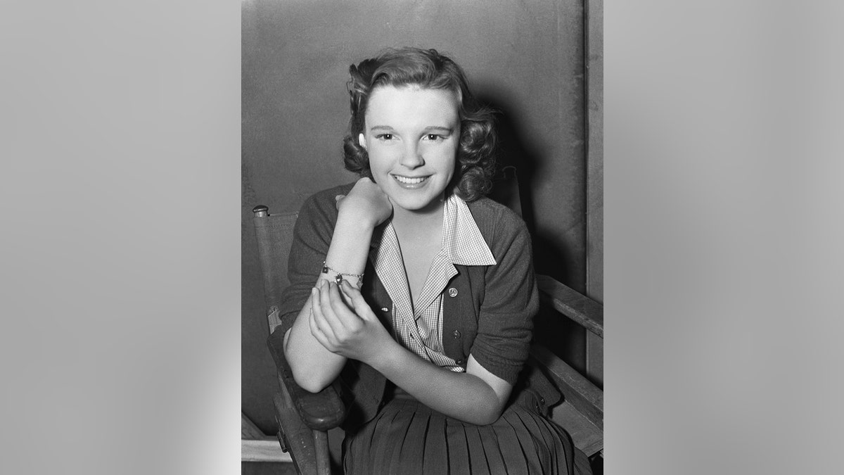 Judy Garland smiling as a child
