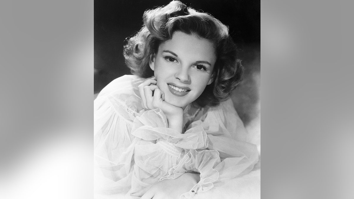 A close-up glamorous shot of Judy Garland from MGM