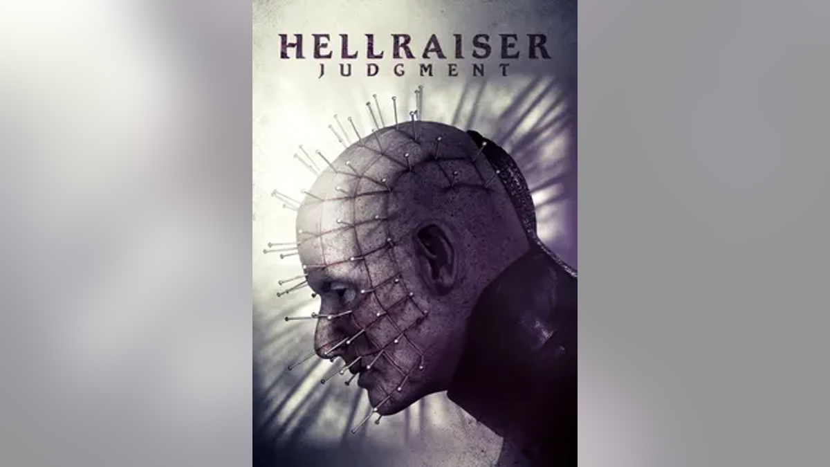 Pinhead on cover of "Hellraiser Judgment" movie poster
