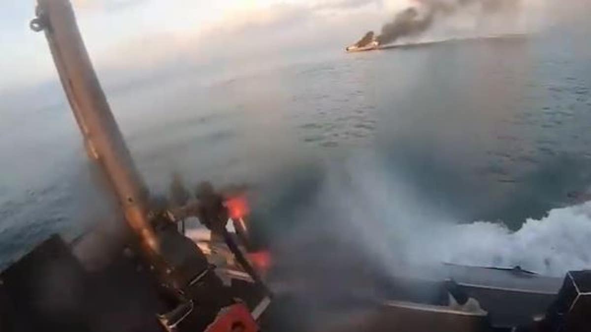 Israeli Navy's Snapir unit fights Hamas militants attempting to reach Israel 