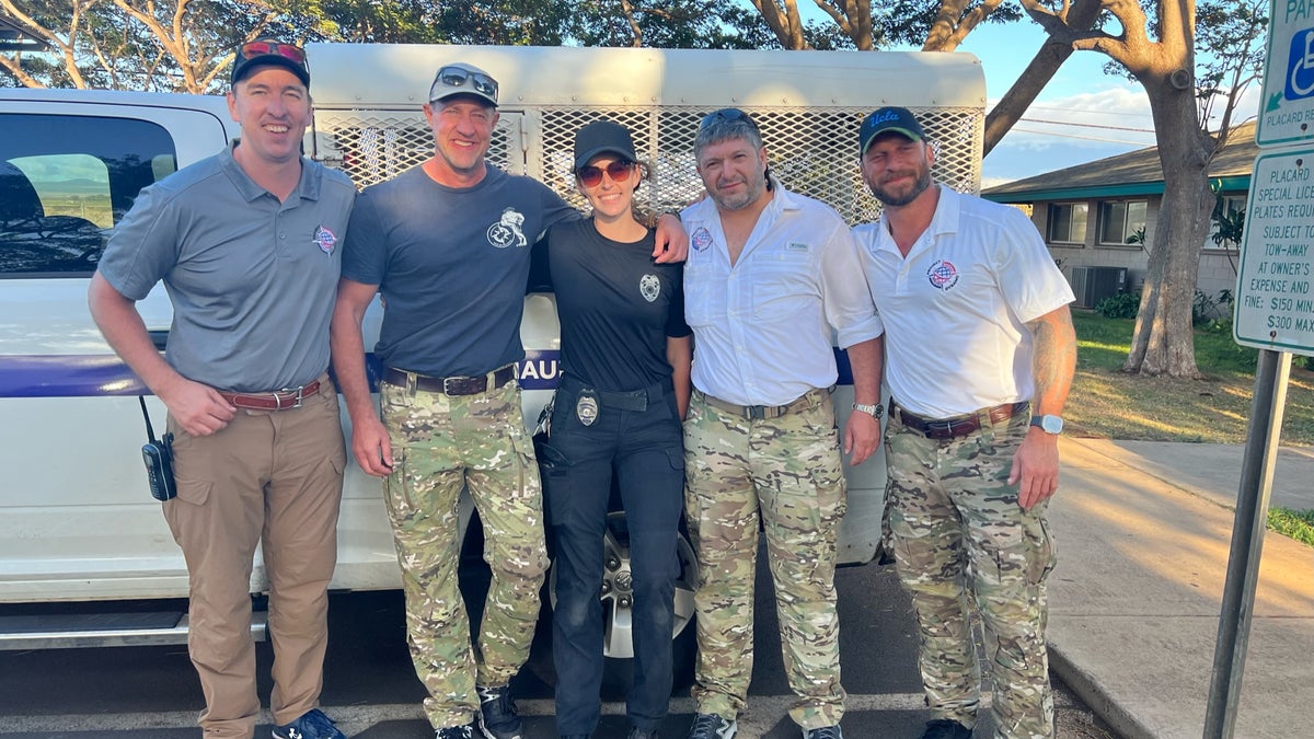 Rescue team in Hawaii