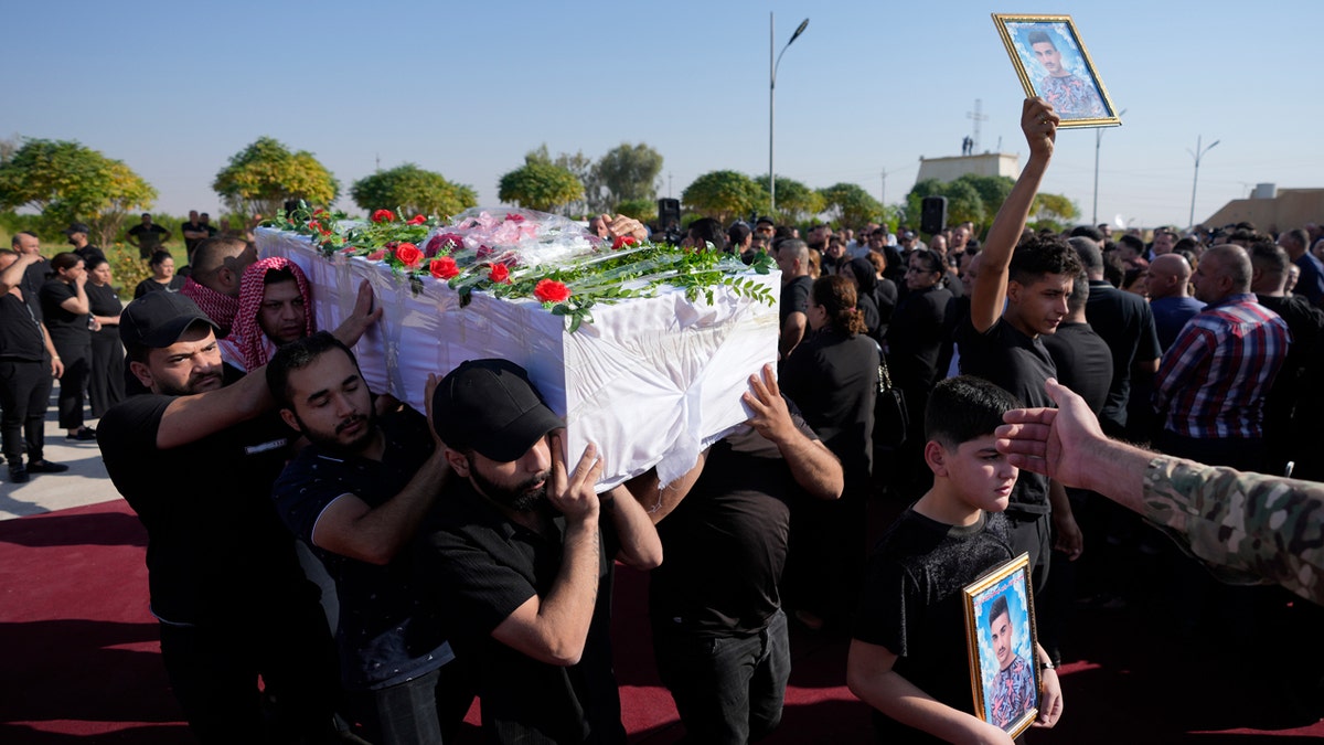 Iraq wedding fire funeral